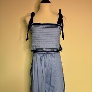 Pant Store Blue Sleeveless shirt and pant set